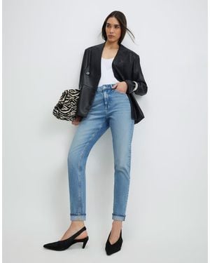 River Island Mid Rise Mom Sculpt Jeans - Blue