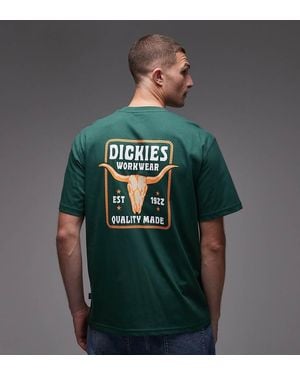 Dickies Fort Peck Graphic Western Backprint T-shirt - Green