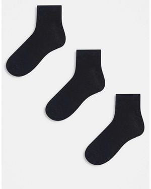 Brave Soul 5 Pack Sneaker Socks - Blue