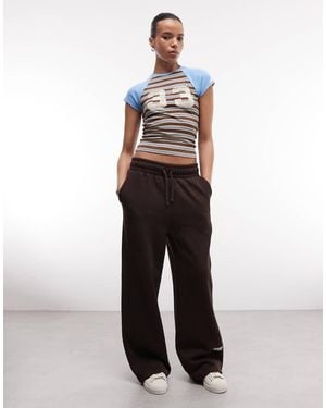 Collusion Short Sleeve Raglan Sporty Tee - White