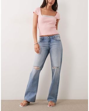 Cotton On Low Rise Straight Jean - Blue