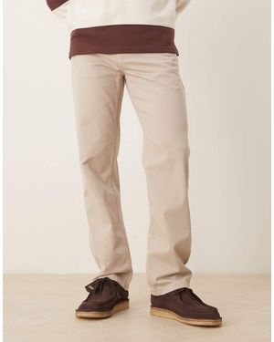 ASOS Straight Fit Chino - Natural