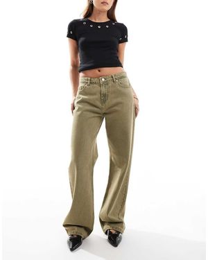 Don't Think Twice Dtt Brooke baggy Skater Jeans - Green
