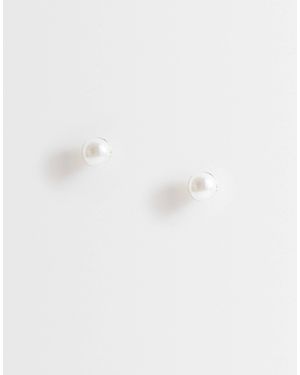 Kingsley Ryan Kinglsey Ryan 2mm Faux Pearl Stud Earrings - White