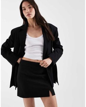 ASOS Tailored Skirt With Split - Black