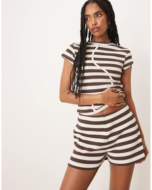 ASOS Pantaloncini Stile Boxer A Righe Monocromatici - Multicolore