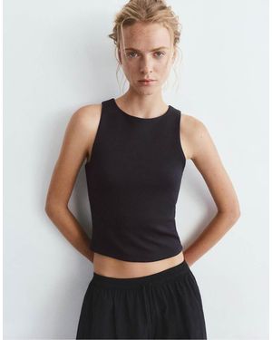 Pull&Bear Tank Top With Modal - Grey