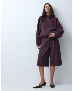 ASOS Pleat Detail Co-ord Jorts - Purple