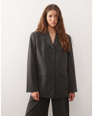 Weekday Co-Ord Oversized Blazer - Grey