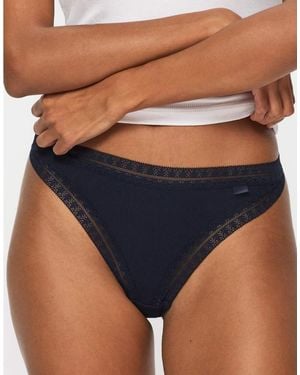 KBX Knickerbox 3 Pack Cotton Thong - Blue