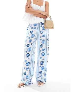 Vero Moda Wide Leg Pants - Blue