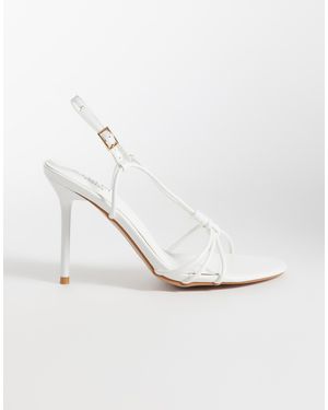 SIMMI Simmi London Wide Fit Nina Strappy Heeled Sandals - White