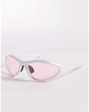 ASOS Wrap Sunglasses - Pink