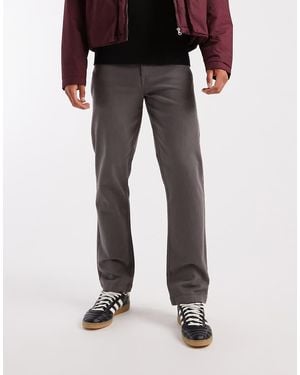 Threadbare Pantaloni Chino Dritti Ardesia - Nero