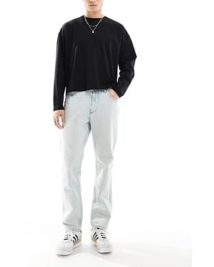 Pull&Bear Straight Vintage Fit Jean - Black