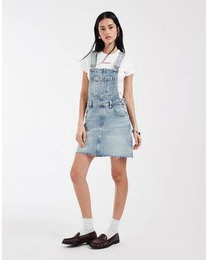 Tommy Hilfiger Denim Dungaree Dress - Blue