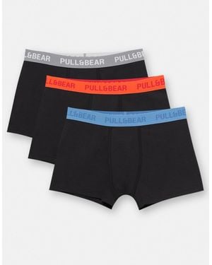 Pull&Bear Confezione Da 3 Boxer - Multicolore