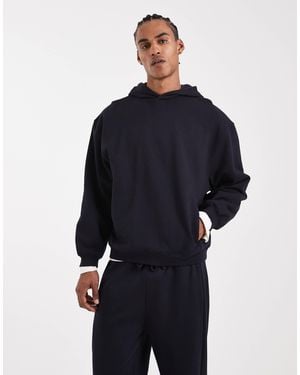ASOS – circular design collection – schwerer kapuzenpullover - Blau