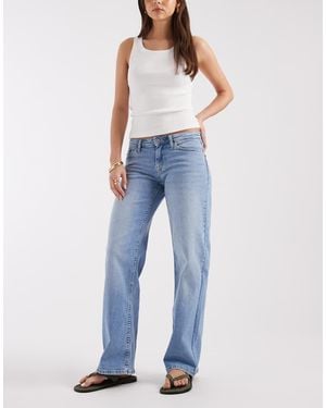 ONLY Judy Low Rise Wide Leg Jeans - Blue