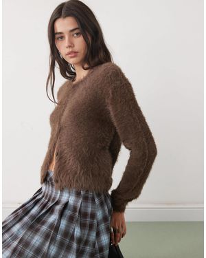 Noisy May Gilet duveteux - chocolat - Marron