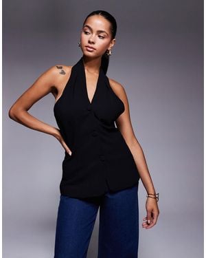 River Island – neckholder-weste - Blau