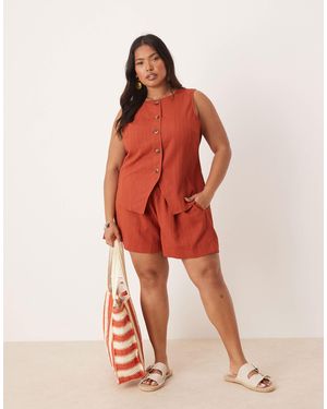 ASOS Curve – shorts zum reinschlüpfen - Rot