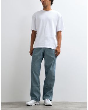 Gramicci Overdyed Hickory Work Pant - White