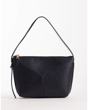 Mango – strukturierte schultertasche - Blau