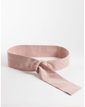 ASOS – schnallenriemen aus wildlederimitat - Pink