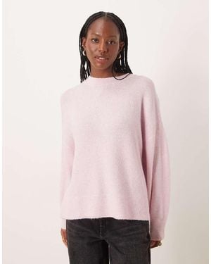 Jdy Drop Shoulder Knitted Jumper - Pink