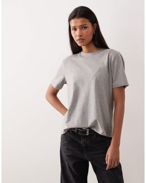 Vila – boyfriend-t-shirt - Grau