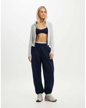 Cotton On Plush Boyfriend Jogger - Blue
