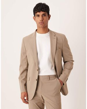Mango Slim Fit Blazer - Natural