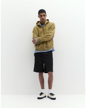 Pull&Bear Bermuda Shorts With Elastic Waistband - White