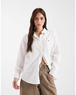 Tommy Hilfiger Relaxed Fit Linen Shirt - Natural