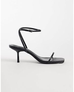Public Desire Natalya Barely There Heeled Sandals - White