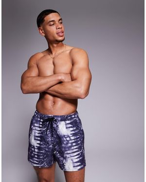 ASOS – kurze badeshorts - Blau