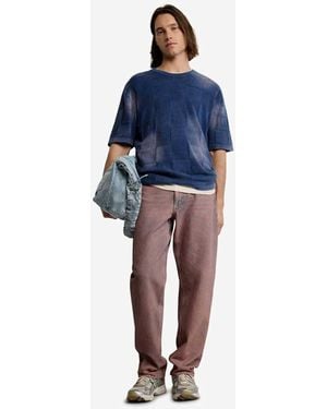 Desigual Washed-Effect T-Shirt - Blue