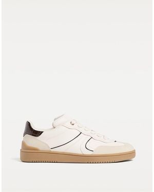 Stradivarius Casual Retro Trainers - Natural