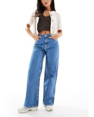 ASOS Wide Leg Dad Jeans - Blue