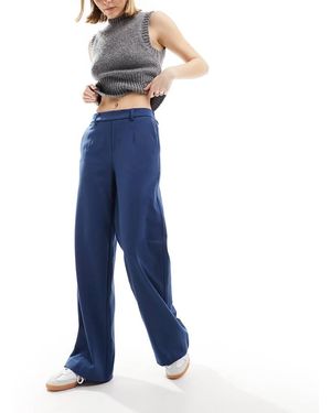 Object Pantalones Azul Oscuro De Pernera Ancha De Denim De