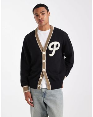 Parlez – college-strickjacke - Schwarz
