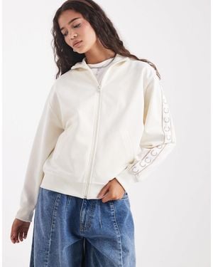 Fred Perry Taped Track Jacket - White