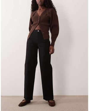 Miss Selfridge Vaqueros Rectos Negros