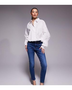 River Island Vaqueros De Corte Moldeador De - Azul