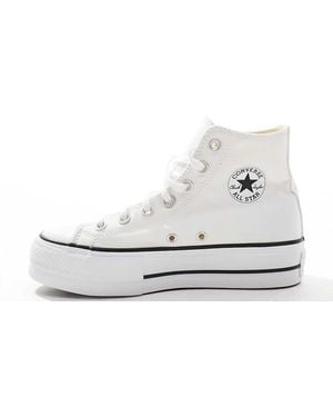 Converse Chuck Taylor All Star Lift Hi Wide Fit Platform Trainers - Black