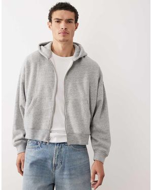 Abercrombie & Fitch Hoodie Met Ritssluiting - Grijs