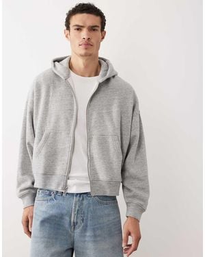 Abercrombie & Fitch Zip Through Hoodie - Grey