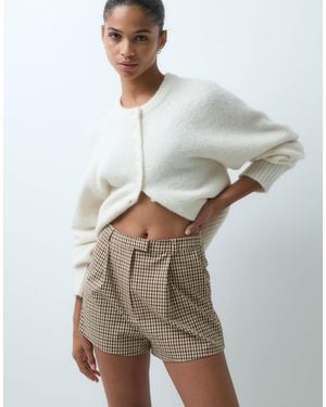 ASOS Kurze shorts mit hohem bund - Grau