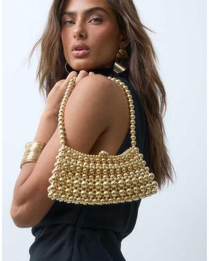 ASOS Clutch Met Metalen Kralen - Bruin